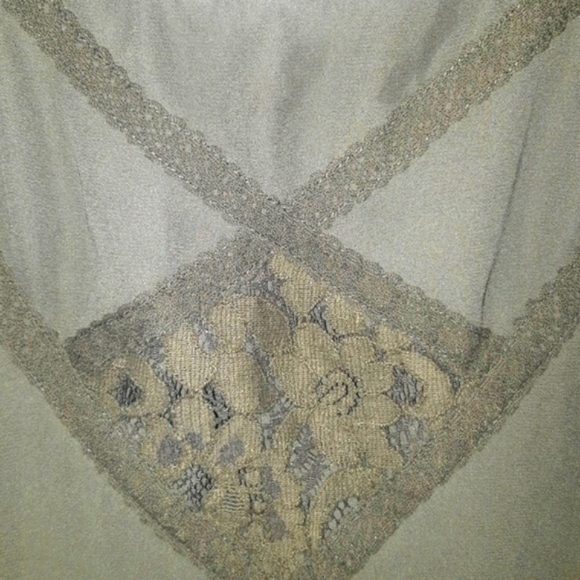 (M)🔥Smart Set🔥 Sleeveless Lace  Top💚 Ptp 18" - Picture 5 of 8